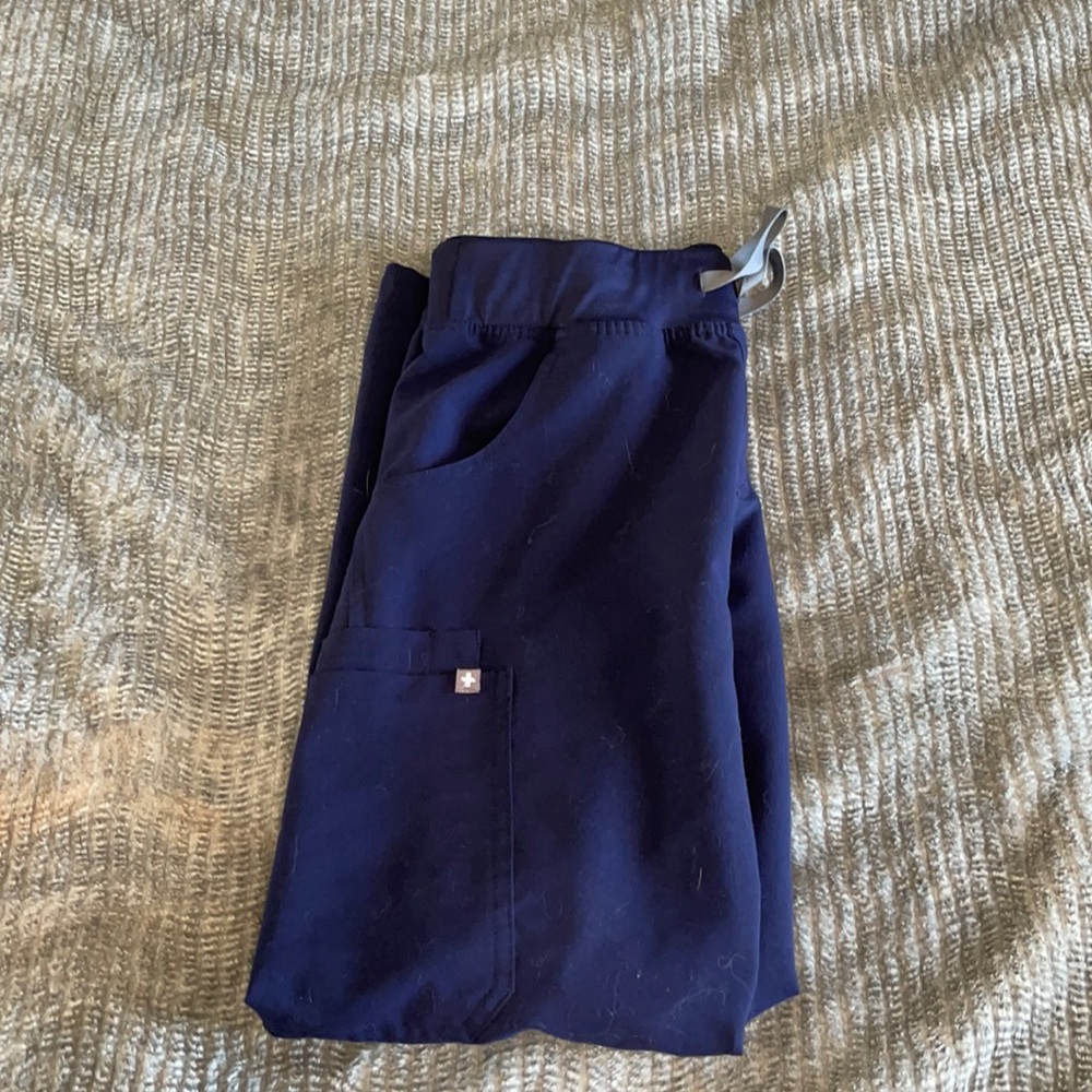 FIGS small navy blue scrub pants